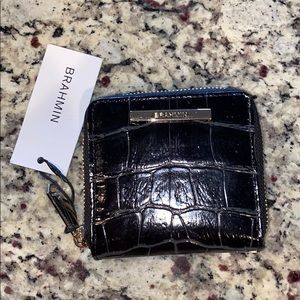 🆕Brahmin Mini Siri Black Veil Wallet